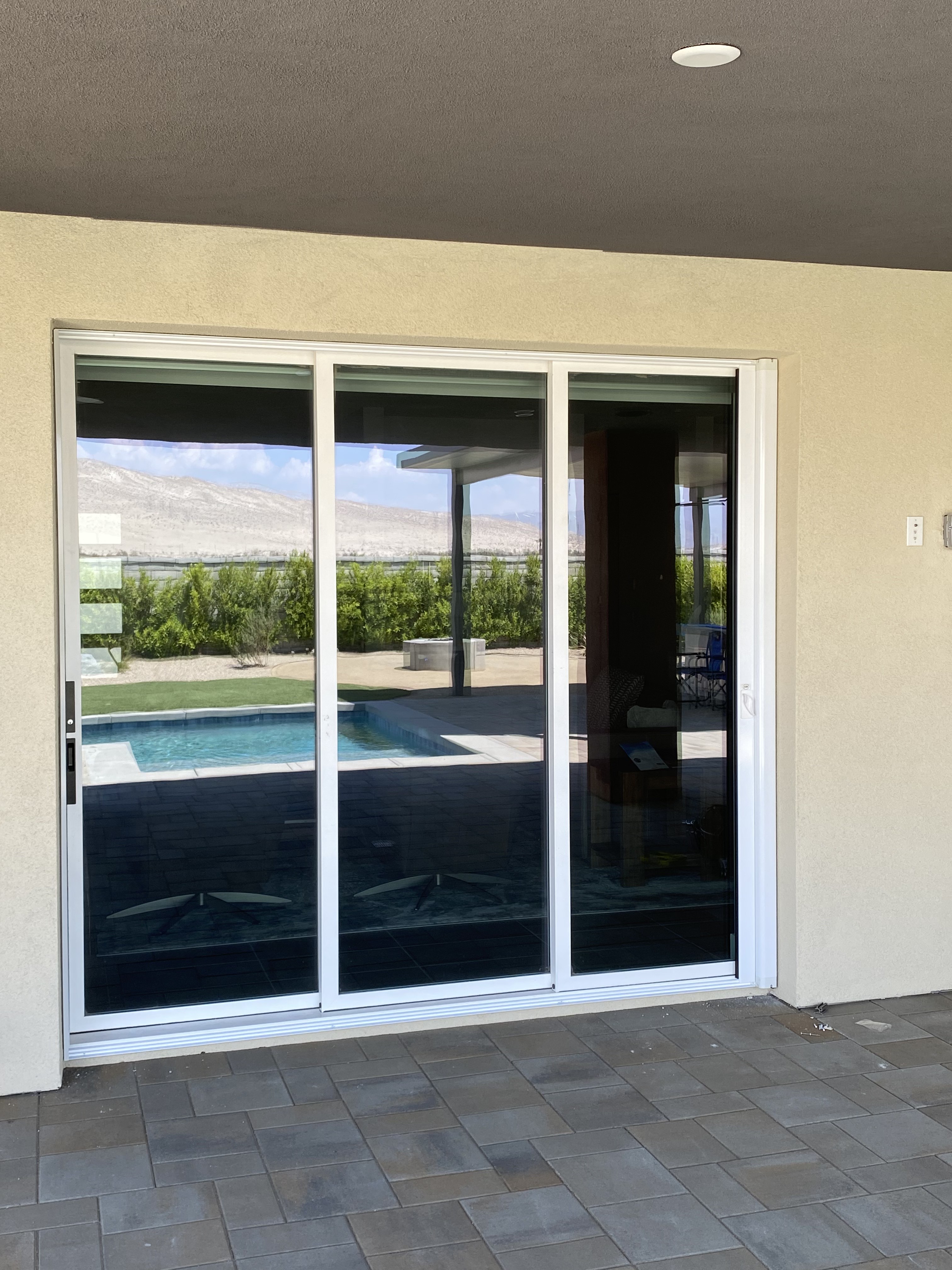 Open Retractable Door System completed by Valley Screens
